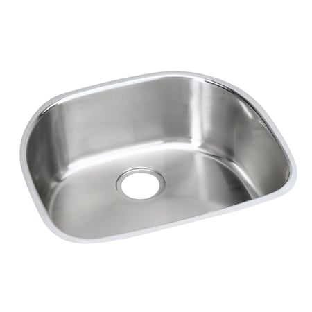 Elkay Stainless Steel 23-9/16 X 21-1/8 X 10 Single Bowl Undermount Sink EGUH211810